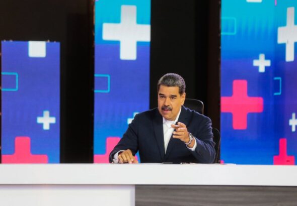 President Nicolás Maduro on television. Photo: Alba Ciudad.