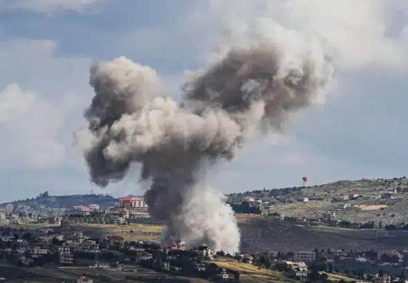 The Israeli army bombed a vehicle in the southern Lebanese town of Mays al-Jabal on 16 March. Photo: Reuters.
