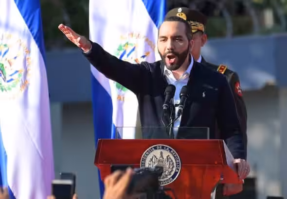 Nayib Bukele, president of El Salvador. File photo.
