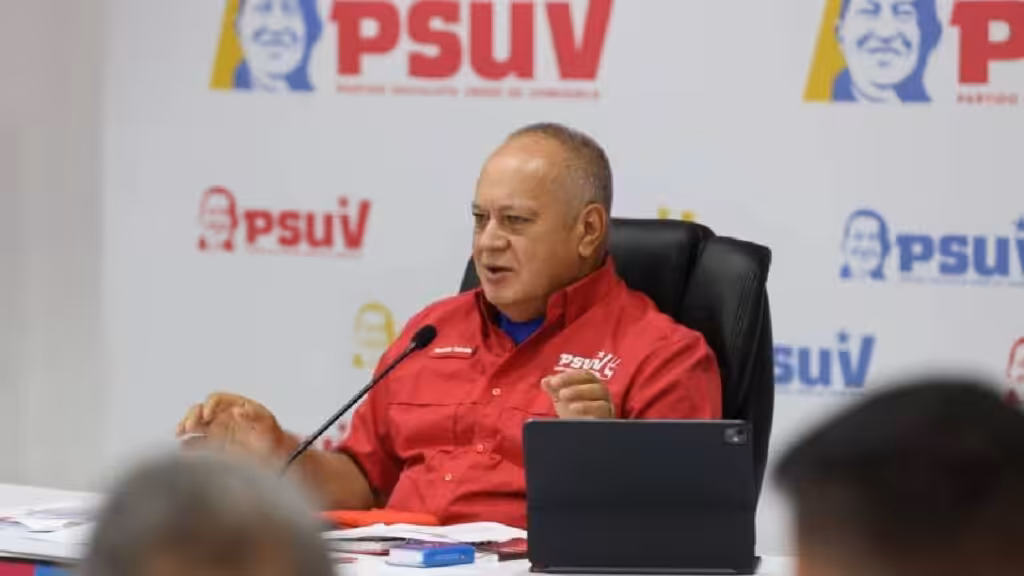 PSUV Secretary General Diosdado Cabello. Photo: Union Radio.