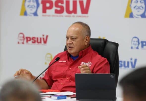 PSUV Secretary General Diosdado Cabello. Photo: Union Radio.