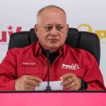 PSUV First Vice President Diosdado Cabello at a press conference, March 13, 2025. Photo: Instagram/@mazo4f.