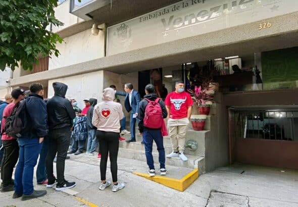 Entrance to the Venezuelan embassy in Mexico City. Photo: VTV/file photo.