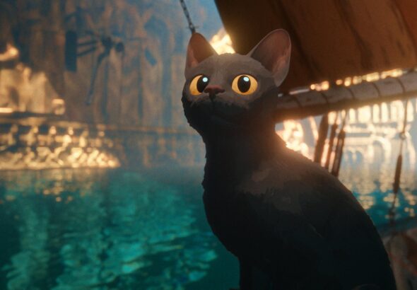 Poster of the Pen Source Blender-made animated motion picture "Flow" awarded an Oscar on March 2, 2025. File photo.