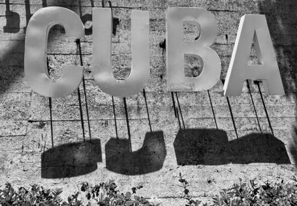 Cuba sign. Photo: Bill Hackwell.