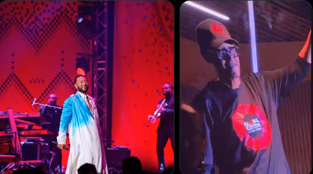 John Legend’s concert in Rwanda on February 21, 2025. Photo: Grayzone.