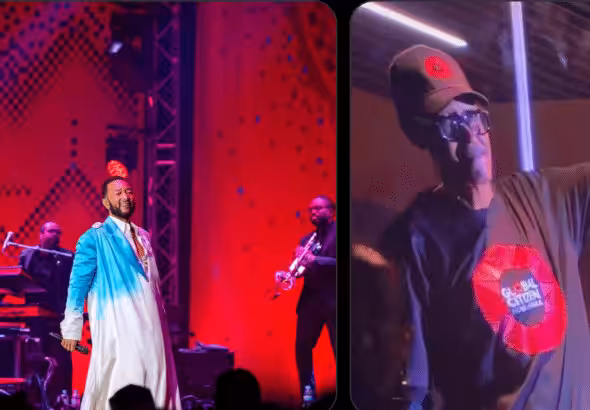 John Legend’s concert in Rwanda on February 21, 2025. Photo: Grayzone.