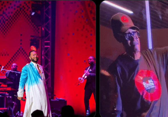 John Legend’s concert in Rwanda on February 21, 2025. Photo: Grayzone.