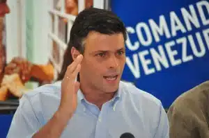 Venezuelan far-right opposition politician Leopoldo López. File photo.