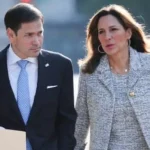 US Congresswoman María Elvira Salazar (right) and US Secretary of State Marco Rubio (left). Photo: Facebook/@mariaelvira.