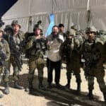 These soldiers are common now in Patagonia. This image shows Yosi Baumgarten, an Argentinian rabbi who traveled to Tel Aviv with others to join the genocidal forces. Photo: Hispan Tv.