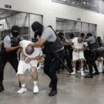 Venezuelan migrants deported from the US being treated as terrorists in a maximum-security prison in El Salvador. Photo: Voz Pública.