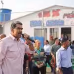 Venezuelan President Nicolás Maduro during a event with the communes in Petare, Caracas, on Thursday, March 27, 2025. Photo: Presidential Press.