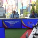 Venezuelan President Nicolás Maduro alongside PSUV Secretary General Diosdado Cabello and National Assembly President Jorge Rodríguez during the announcement of the PSUV candidates for governor for the upcoming May 25 elections. Photo: Venezuela Presidential Press.