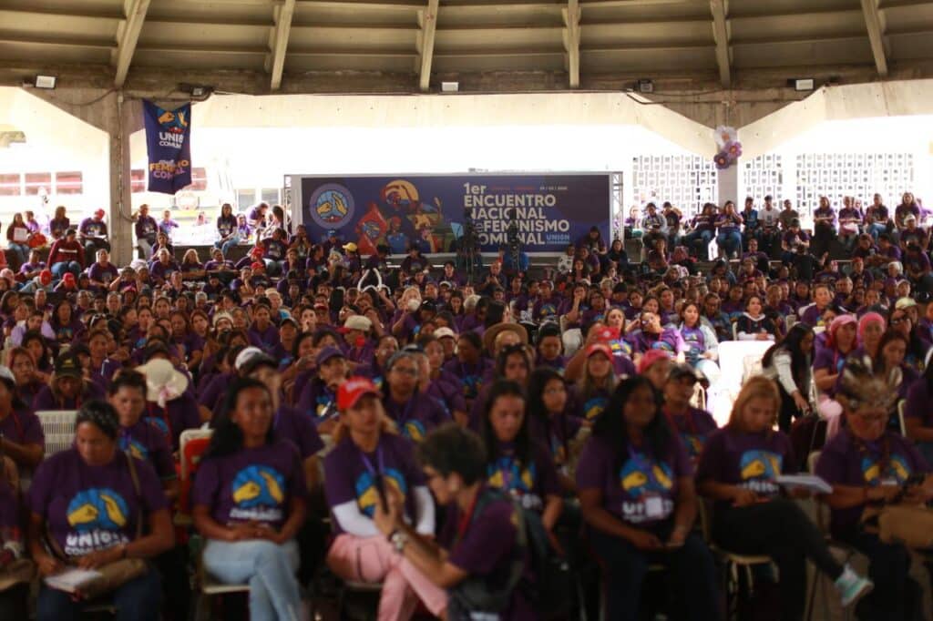 Partial view of those in attendance at the First National Meeting of Communal Feminism held in Caracas on March 29, 2025. Photo: Venezuelan Ministry for Communes.