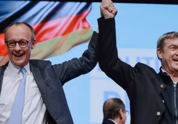 Friedrich Merz, CDU leader, and Markus Söder, head of the CSU in Bavaria. Photo: X/@_friedrichmerz.