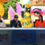 Venezuelan Interior Minister Diosdado Cabello (center) reporting on the Carnival 2025 security deployment, next to Vice President Delcy Rodríguez (right). Photo: Con el Mazo Dando.