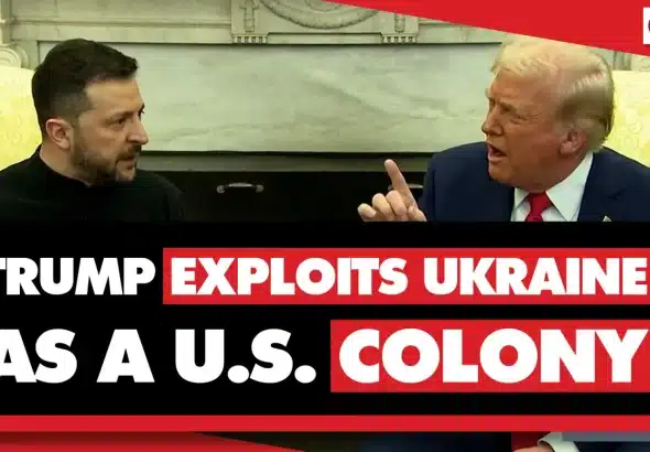 US President Donald Trump and Ukraine’s leader, Volodymyr Zelensky. Photo: Geopolitical Economy/File photo.