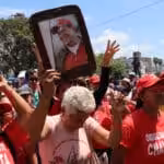 Thousands of Venezuelans took to the streets of Caracas to pay homage to Commander Hugo Chávez on the 10th anniversary of his death, in 2023. Photo: Zoe Alexandra.