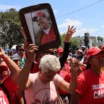 Thousands of Venezuelans took to the streets of Caracas to pay homage to Commander Hugo Chávez on the 10th anniversary of his death, in 2023. Photo: Zoe Alexandra.