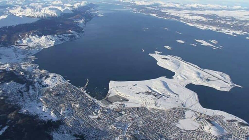 Aerial photo of Ushuaia, Argentina. Photo: Ushuaia Tourism Secretariat/Ushuaia.