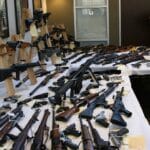 California Attorney General Kamala Harris announces on June 16, 2011, a statewide sweep that collected more than 1,200 firearms were seized from individuals legally barred from possessing them. Photo: Office of the Attorney General of California/file photo.