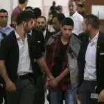 Palestinian prisoner Ahmad Mansara when he was first detained on April 10, 2025. Photo: Social Media.