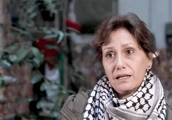 Palestinian activist Jaldia Abubakra. Photo: Diario Red.