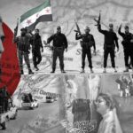 Compilation image with al-Joulani on the left. Photo: The Cradle.