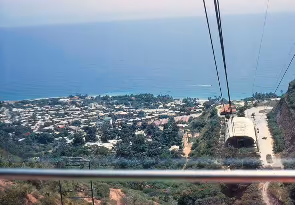 El Cojo station of the Humboldt-Macuto line of the Warairarepano Cable Car System seen in the late 1980's. Photo: FB/@laguairaenretrospectiva/File photo.