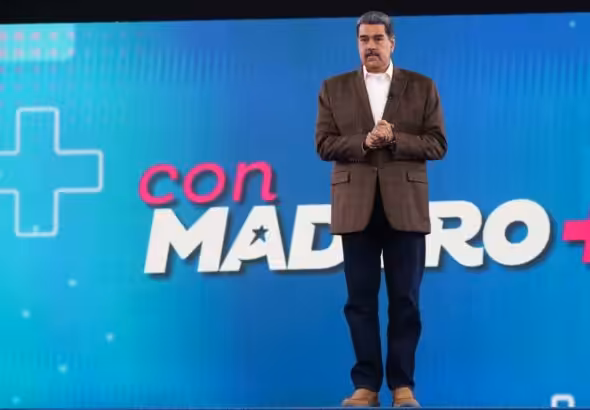 President Nicolás Maduro Moros makes an announcement on Con Maduro Más. Photo: Threads/presidencialve.