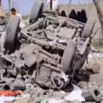 The aftermath of a US airstrike in Yemen’s al-Hudaydah province on 2 April 2025. Photo: PressTV.