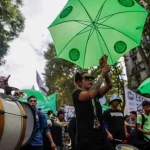 Citizens protest in Argentina, April 9, 2025. Photo: X/@periodicoaragon.