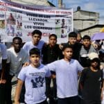 Young Ecuadorian football players mourn the disappearance and murder of four children from Guayaquil. Photo: X/@veropotes.