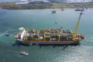 Guyanese oil production vessel FPSO One Guyana. Photo: SBM Offshore.