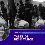 Venezuelans deported by the US government to El Salvador being treated like terrorists. Photo: Philip Holsinger/Time.