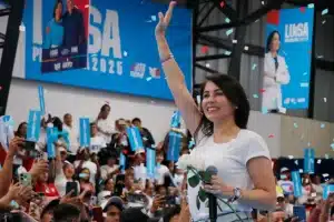 Citizen Revolution candidate Luisa González on her electoral campaign for the second round of Ecuadorian presidential elections. Photo: Revolución Ciudadana.