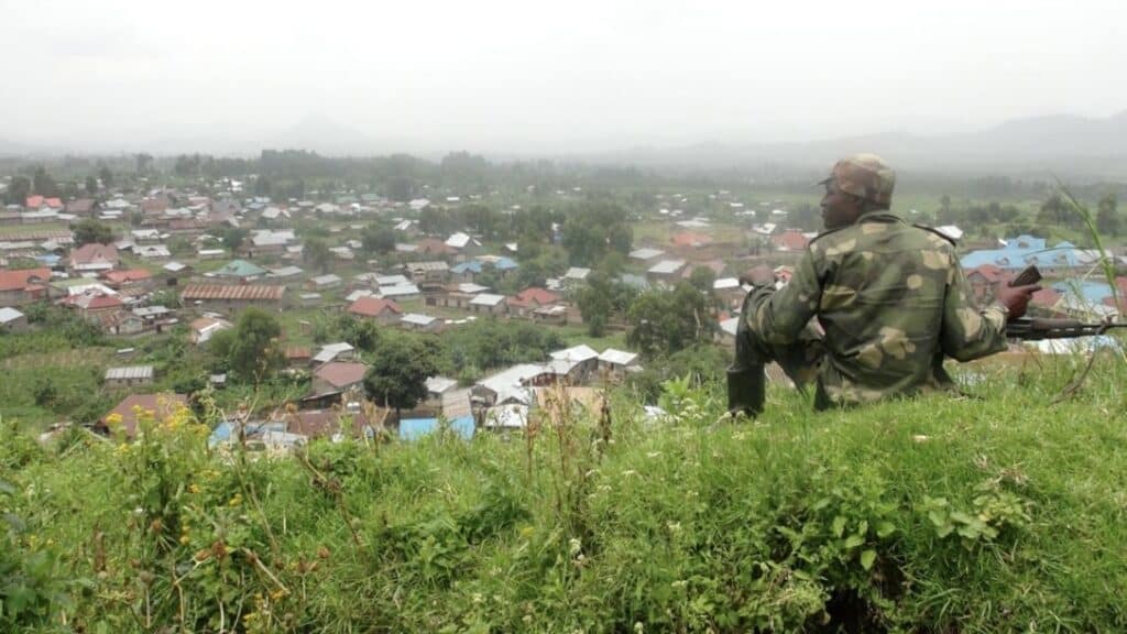 M23 Rebel outside of Bunagana, North Kivu. Photo: Wikimedia Commons/VOA.