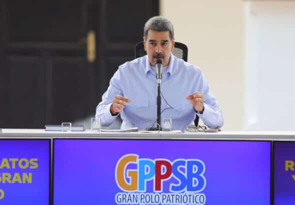Venezuelan President Nicolas Maduro during the installation of the campaign staff amid the May 25 elections. Caracas, April 14, 2025. Photo: Venezuela Presidential Press.