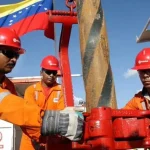 PDVSA oil workers. March 2025. Photo: X/@ISMAELREIN1990.