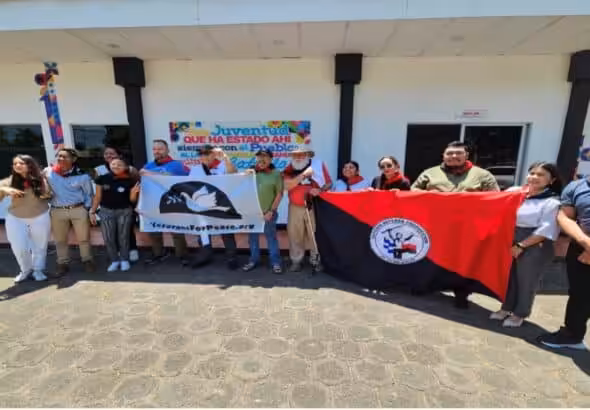 Members of Veterans For Peace (VFP). Photo: Gerry Condon.