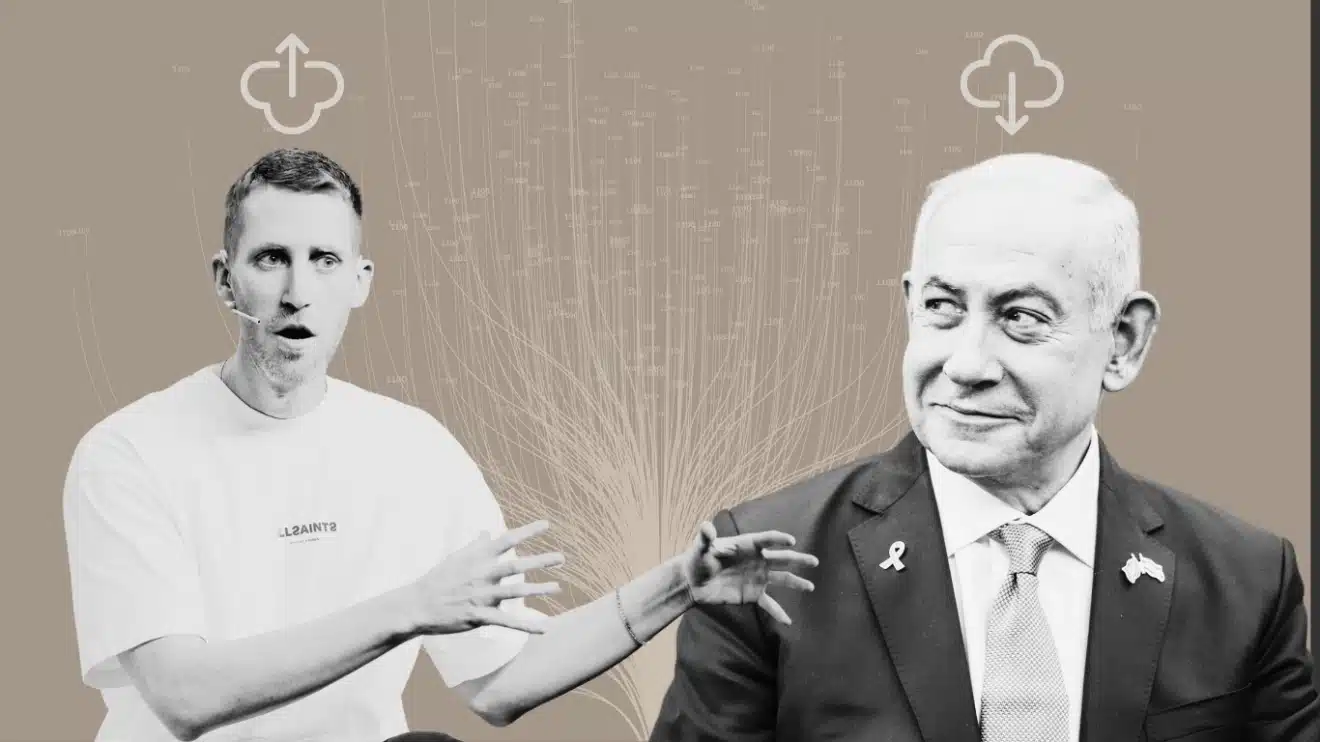 Assaf Rappaport (Left) and Benjamin Netanyahu (Right). Photo: MintPress News.