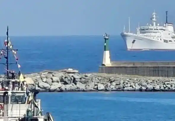 The Russian Navy's Baltic Fleet oceanic research vessel Admiral Vladimirsky arrives at the La Guaira Port in Venezuela, April 12, 2025. Photo: IG/@padrinovladimir.