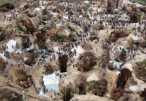 Luwowo Coltan mine near Rubaya, North Kivu. At the time the photo was taken in 2014, the Luwowo mine was believed to be conflict free. Photo: Sylvain Liechti/MONUSCO.