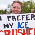 Boycott Avelo Airlines protest, Santa Rosa Airport, CA, April 26. Photo: Roger D. Harris.