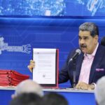 Venezuelan President Nicolas Maduro after signing the economic emergency decree to counter the US "tariff war" and maximum pressure strategy. Caracas, April 8, 2025. Photo: Al Navio.