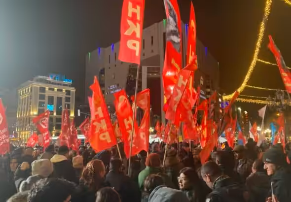 A protest in Ankara over the detention of Istanbul mayor Ekrem İmamoğlu. Photo: Wikimedia.