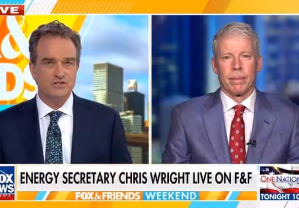 Screenshot of the Fox News interview with US Energy Secretary Chris Wright. Photo: Fox News.