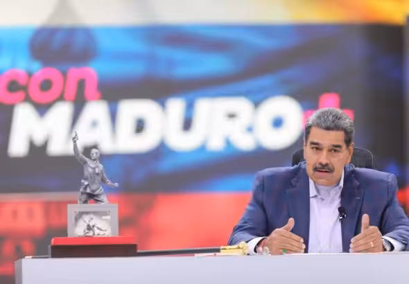 President Nicolás Maduro speaking during the Con Maduro+ program. Photo: Venezuela's Presidential press.