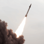 Frame grab from an undated video shows the moment of the launch of a hypersonic ballistic missile by Yemen’s Armed Forces towards the occupied Palestinian territories. Photo: PressTV/file photo.